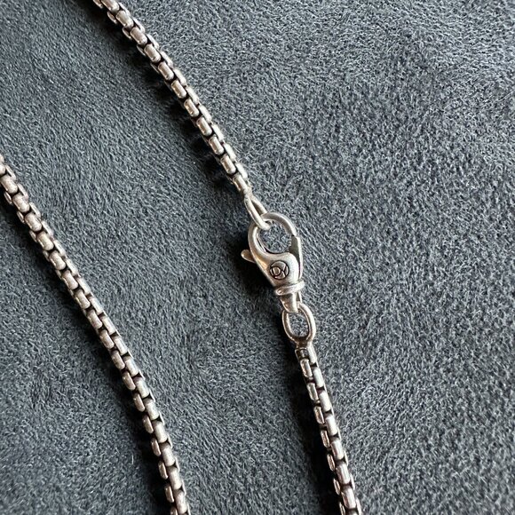 David Yurman Waves Dagger w/ 18K Gold & Black Diamonds Necklace - 2.7mm - 22" - Picture 15 of 16